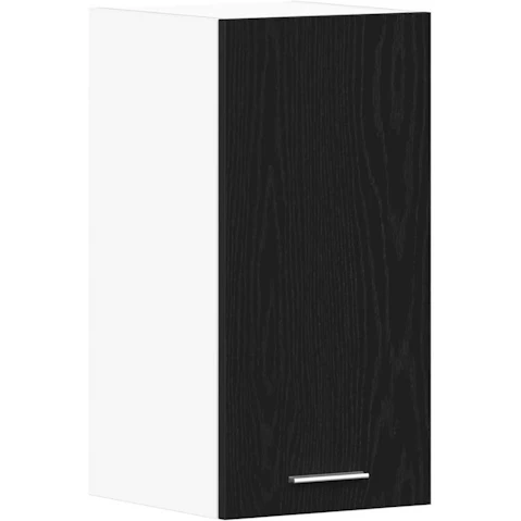 vidaXL Engineered Wood Black Oak Hanging Cabinet - 30 x 31 x 60cm