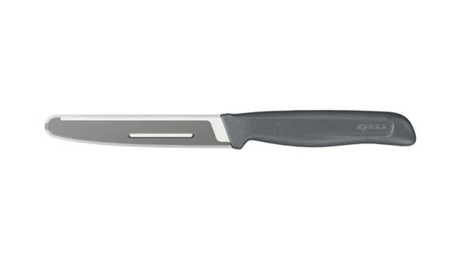 Zyliss 11cm Stainless Steel Serrated Tomato Knife with Safety Cover