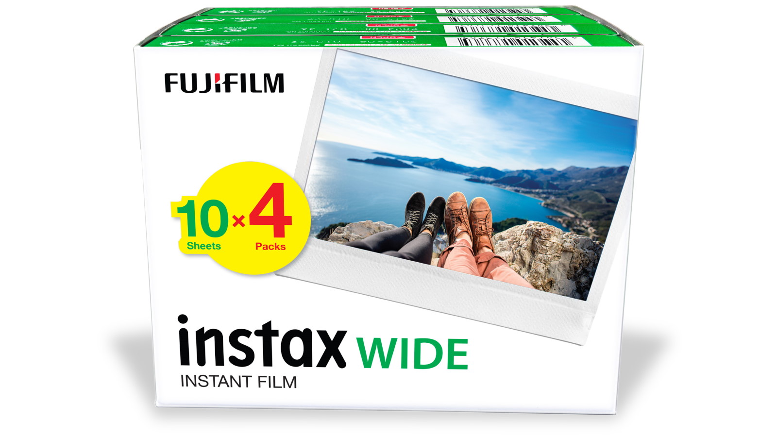 instax WIDE Plain Instant Film - 40 Pack