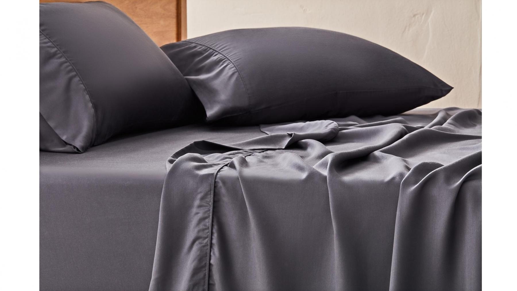 Bambi Eco Touch Tencel Graphite Sheet Set - Split King