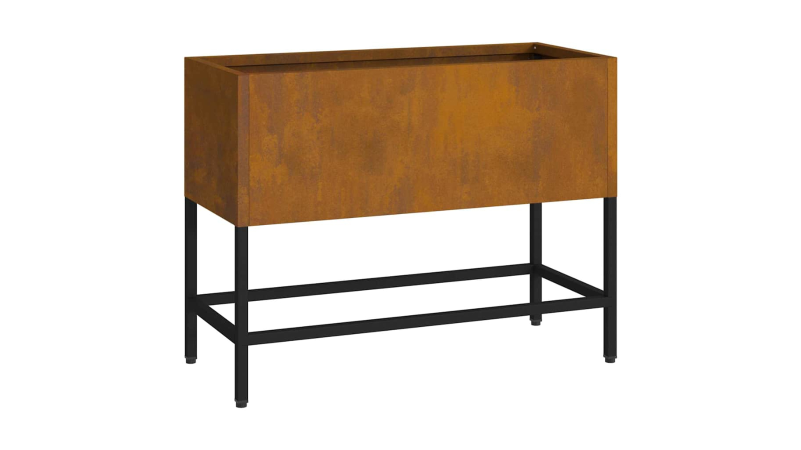 vidaXL Weathering Steel 60 x 26 x 45cm Raised Garden Rusty Planter