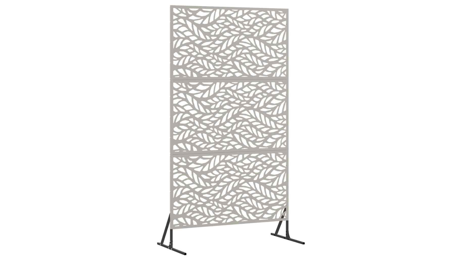 vidaXL Grey Steel Garden Privacy Screen