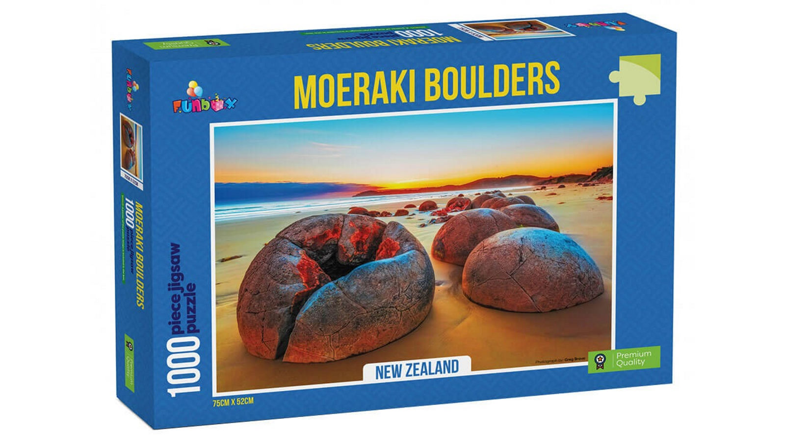 Funbox Puzzle Moeraki Boulders NZ 1000 Piece Puzzle