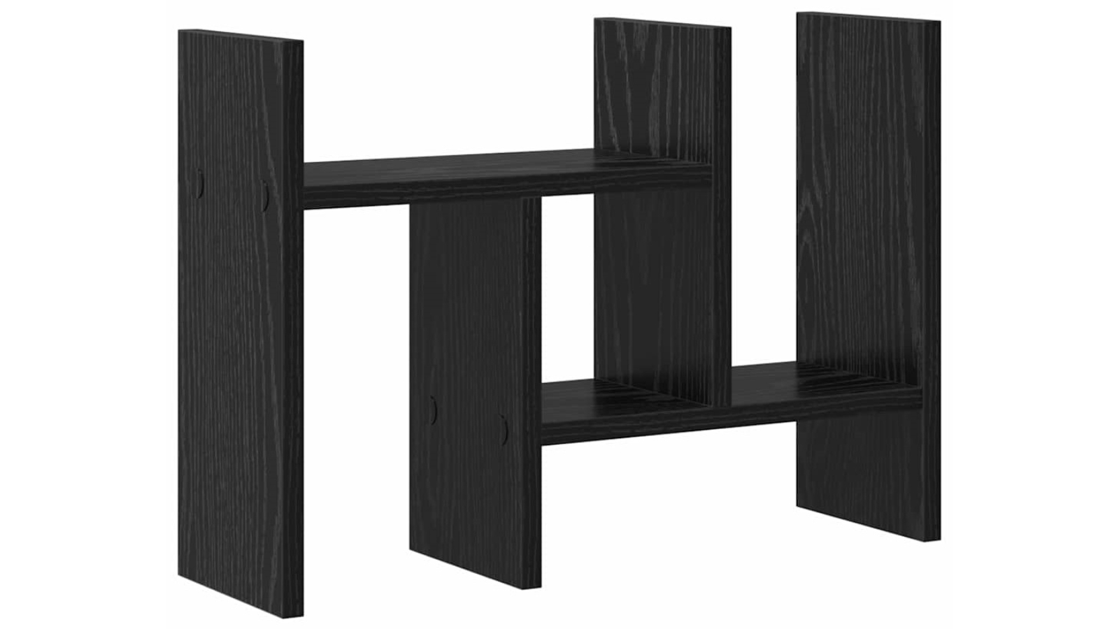 vidaXL 34.5 x 15.5 x 35.5cm Engineered Wood Desk Organiser - Black/Oak