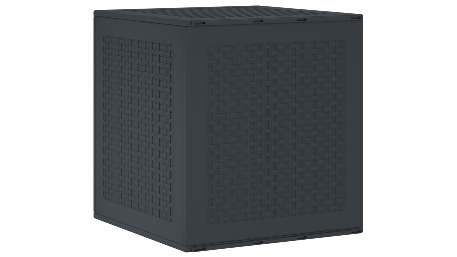 vidaXL 55 x 53 x 57cm PP Garden Storage Box - Anthracite