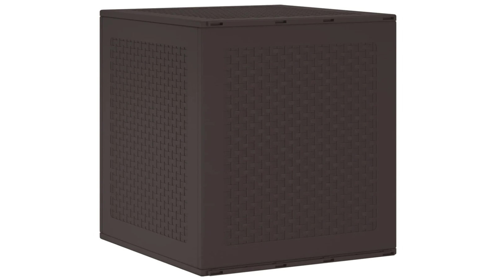 vidaXL 55 x 53 x 57cm PP Garden Storage Box - Brown 