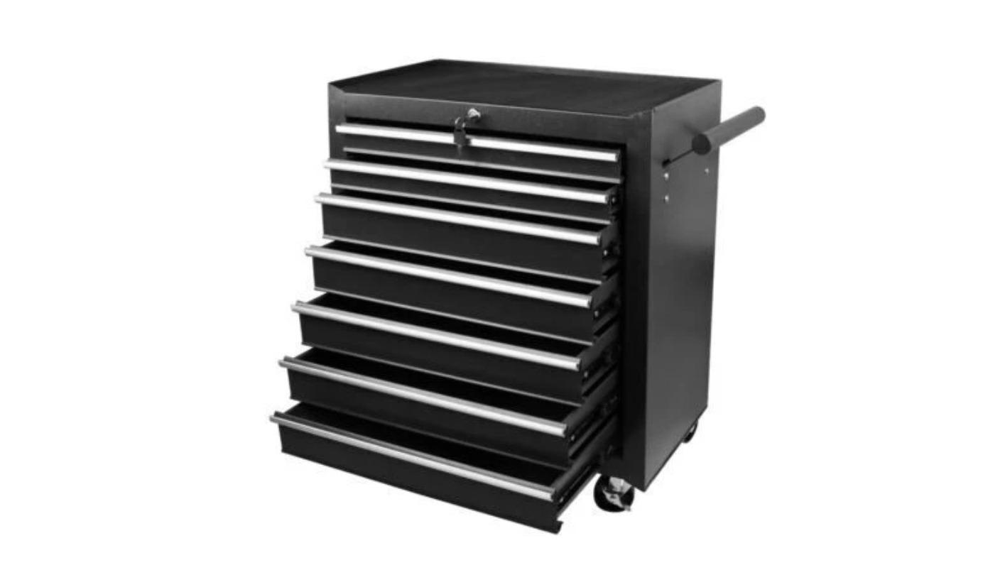 YS 7-Drawer Storage Organiser Garage Toolbox Trolley Set