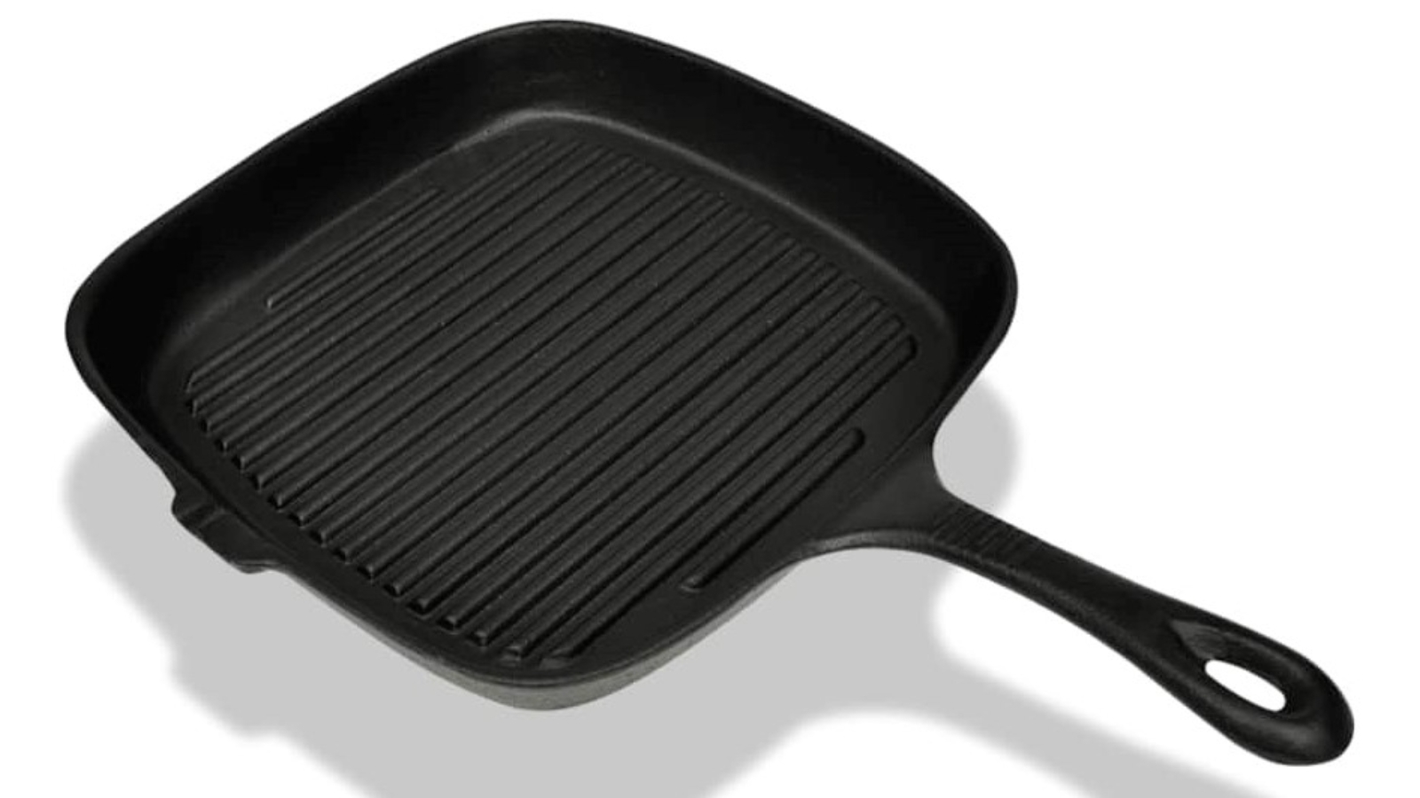 vidaXL Cast Iron Grill Pan - 24 x 23cm