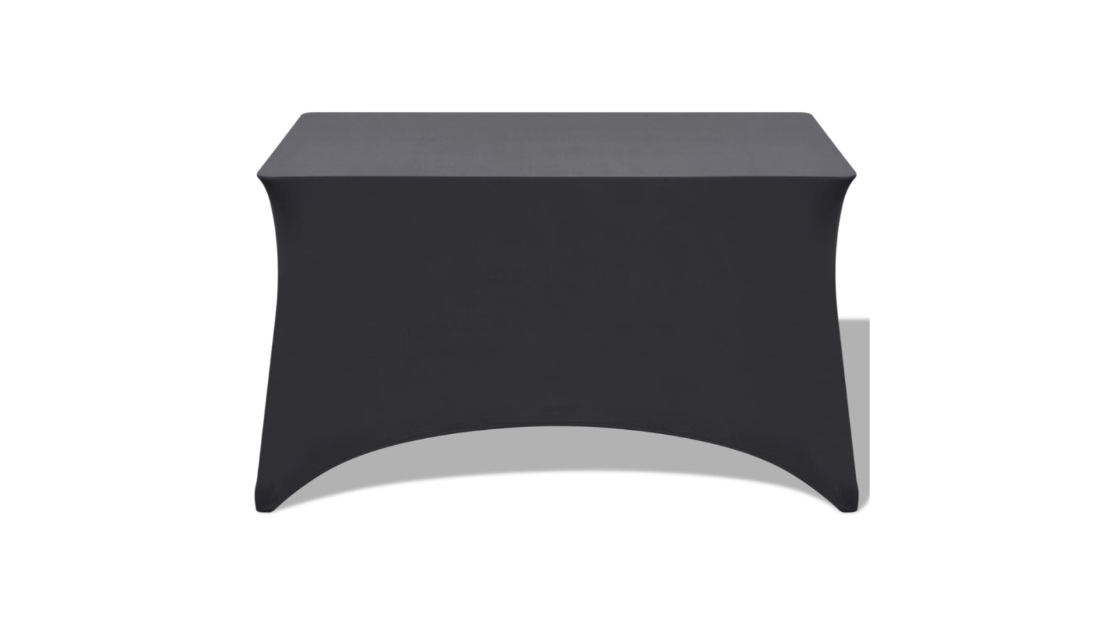 vidaXL 2 Piece Anthracite 83 x 76 x 74cm Stretch Table Slipcover 