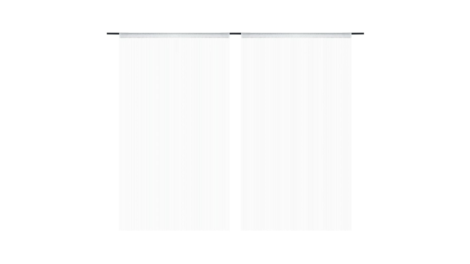 vidaXL 2 Piece White String Curtain - 100 x 250cm 