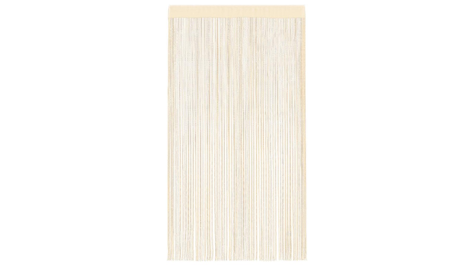 vidaXL 2 Piece Cream String Curtain - 140 x 250cm 