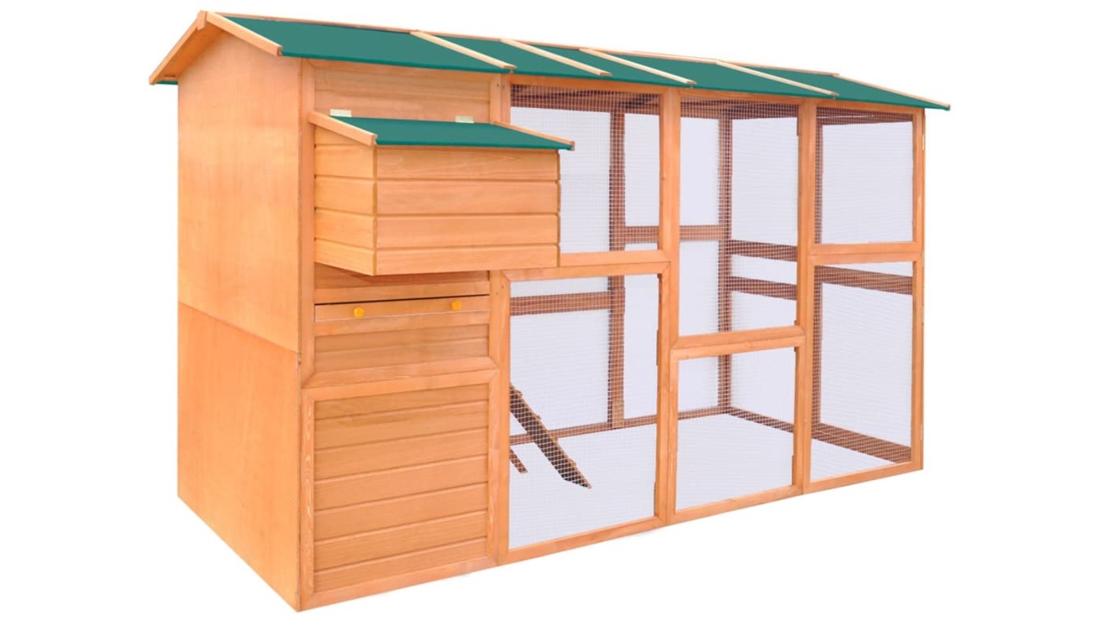 vidaXL Wood Chicken Coop - 295 x 163 x 170cm