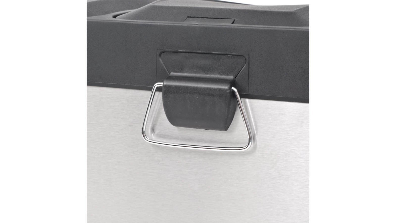 vidaXL Recycling Pedal Bin Stainless Steel Garbage Bin 54Litre