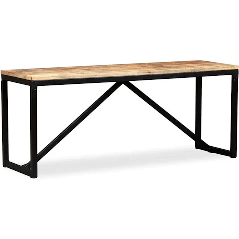 vidaXL Solid Mango Wood 110 x 35 x 45cm Bench