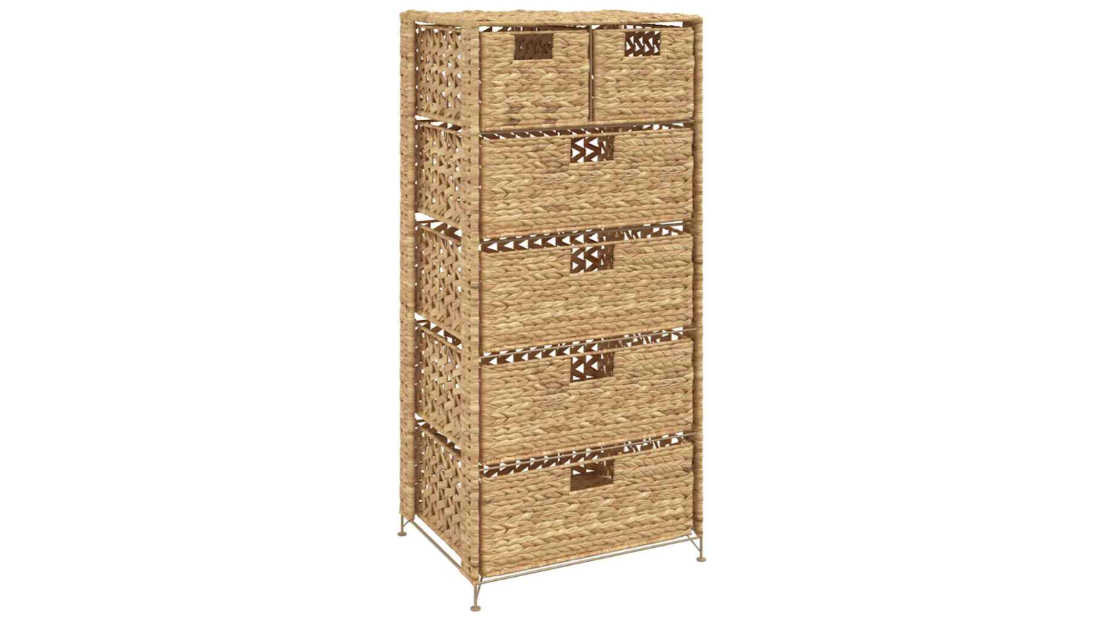 vidaXL Storage Unit with 6 Baskets 47 x 37 x 100cm - Water Hyacinth