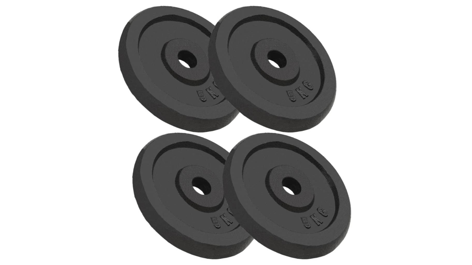 vidaXL 4 Piece Cast Weight Plate - 5kg