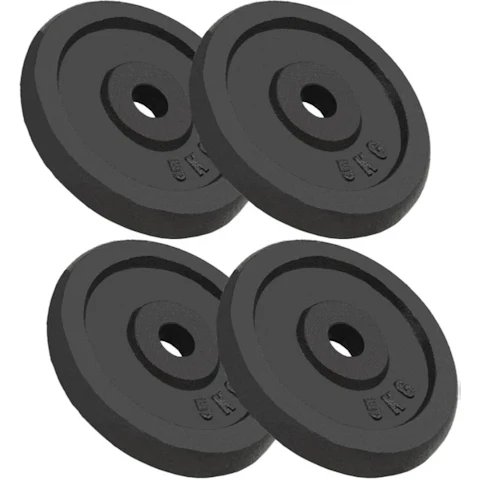 vidaXL 4 Piece Cast Weight Plate - 5kg