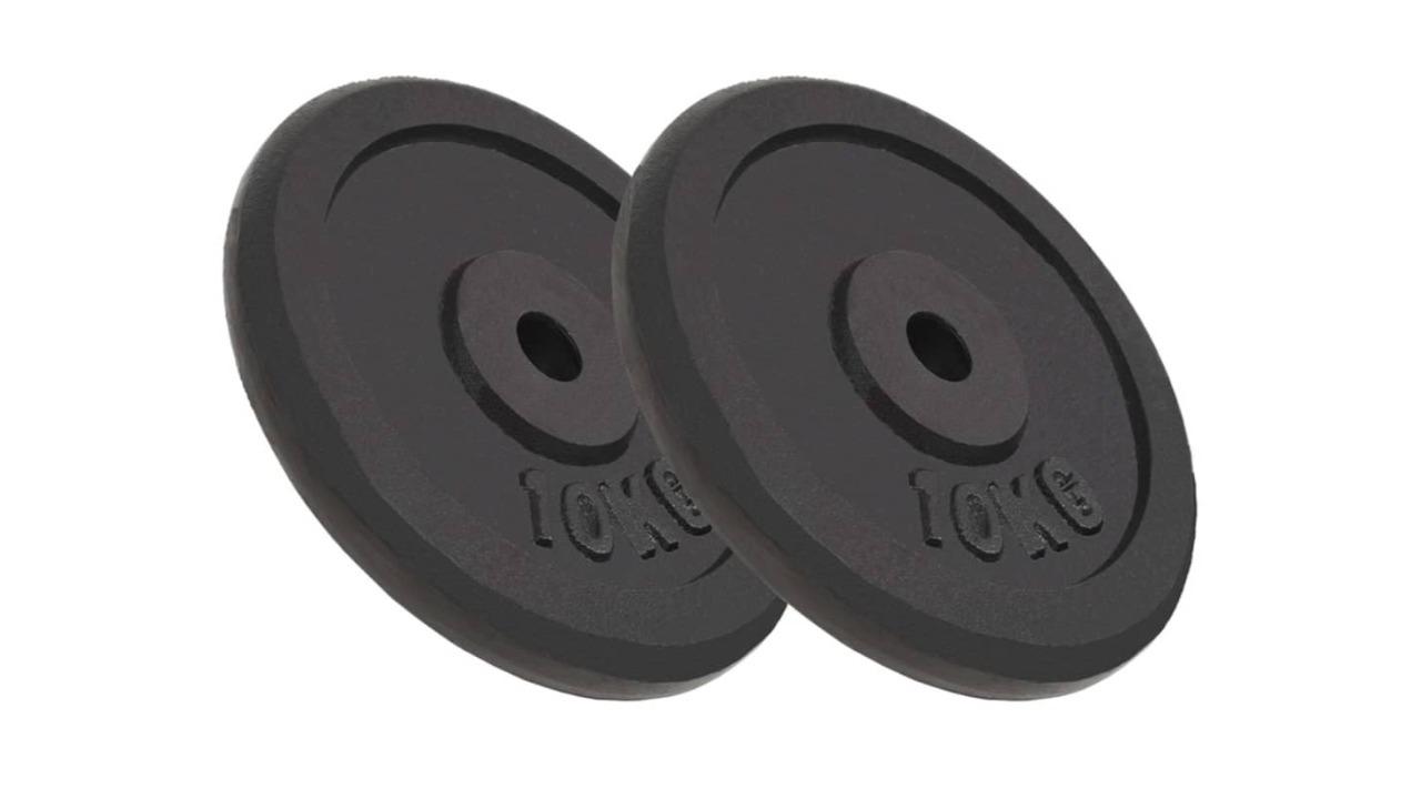 vidaXL 2 Piece Cast Weight Plate - 10kg