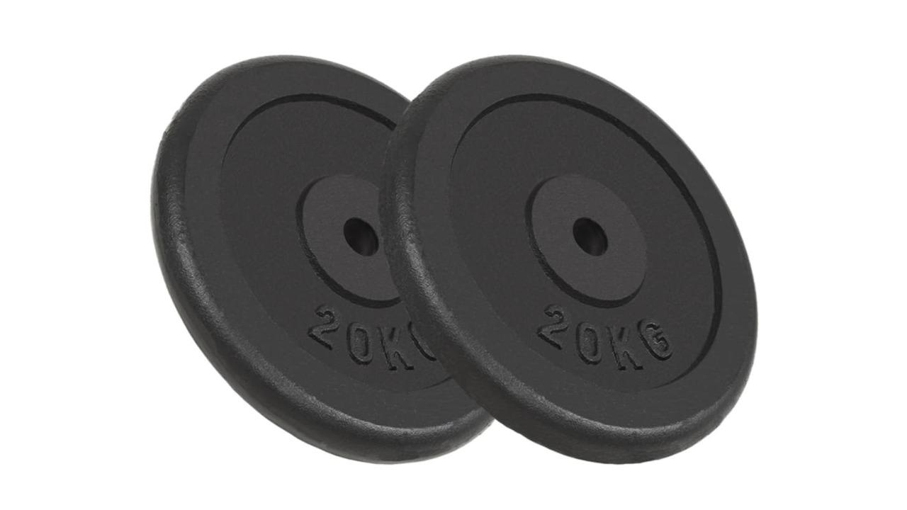 vidaXL 2 Piece Cast Weight Plate - 20kg