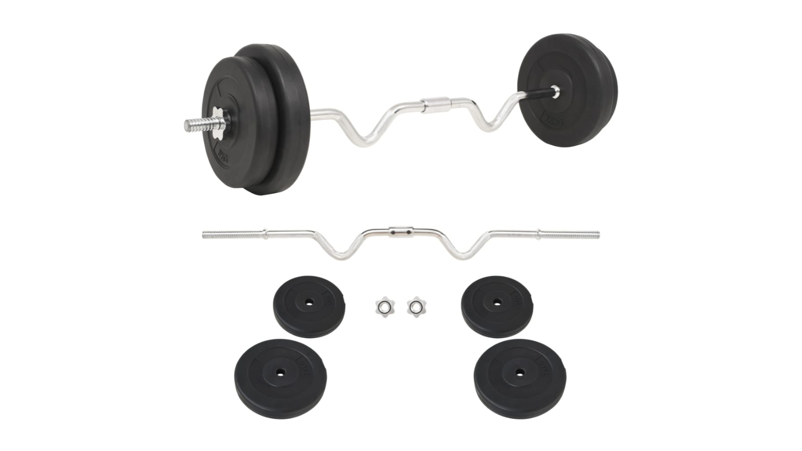 vidaXL Barbell 30kg Set