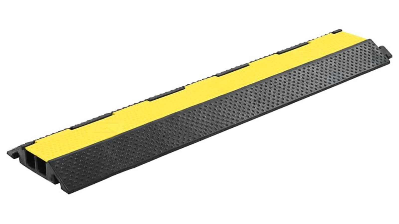 vidaXL 2 Channel Rubber Cable Protector Ramp - 101.5cm