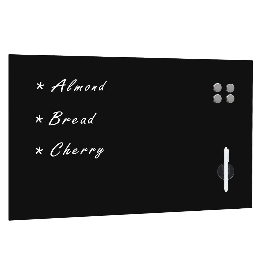 vidaXL Wall Mounted Magnetic Blackboard Glass - 100x60cm