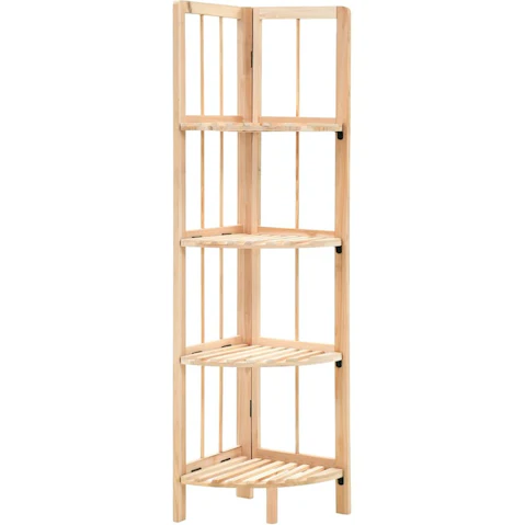 vidaXL Cedar Wood 27 x 27 x 110cm Corner Shelf