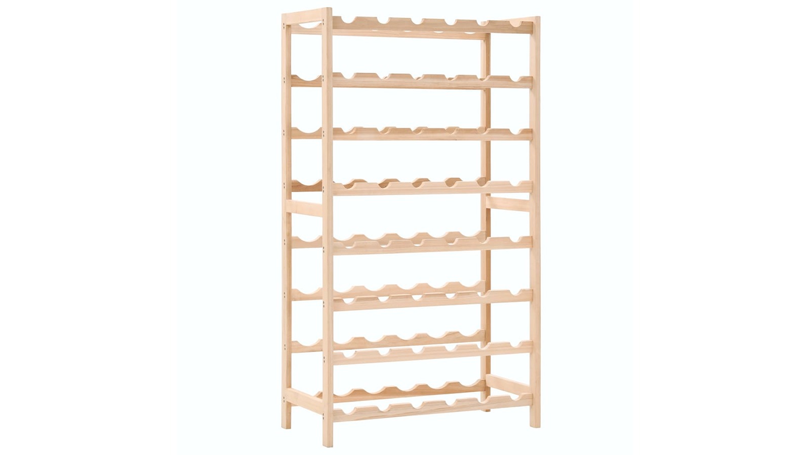 vidaXL Cedar Wood Wine Rack - 57.5 x 28 x 102cm