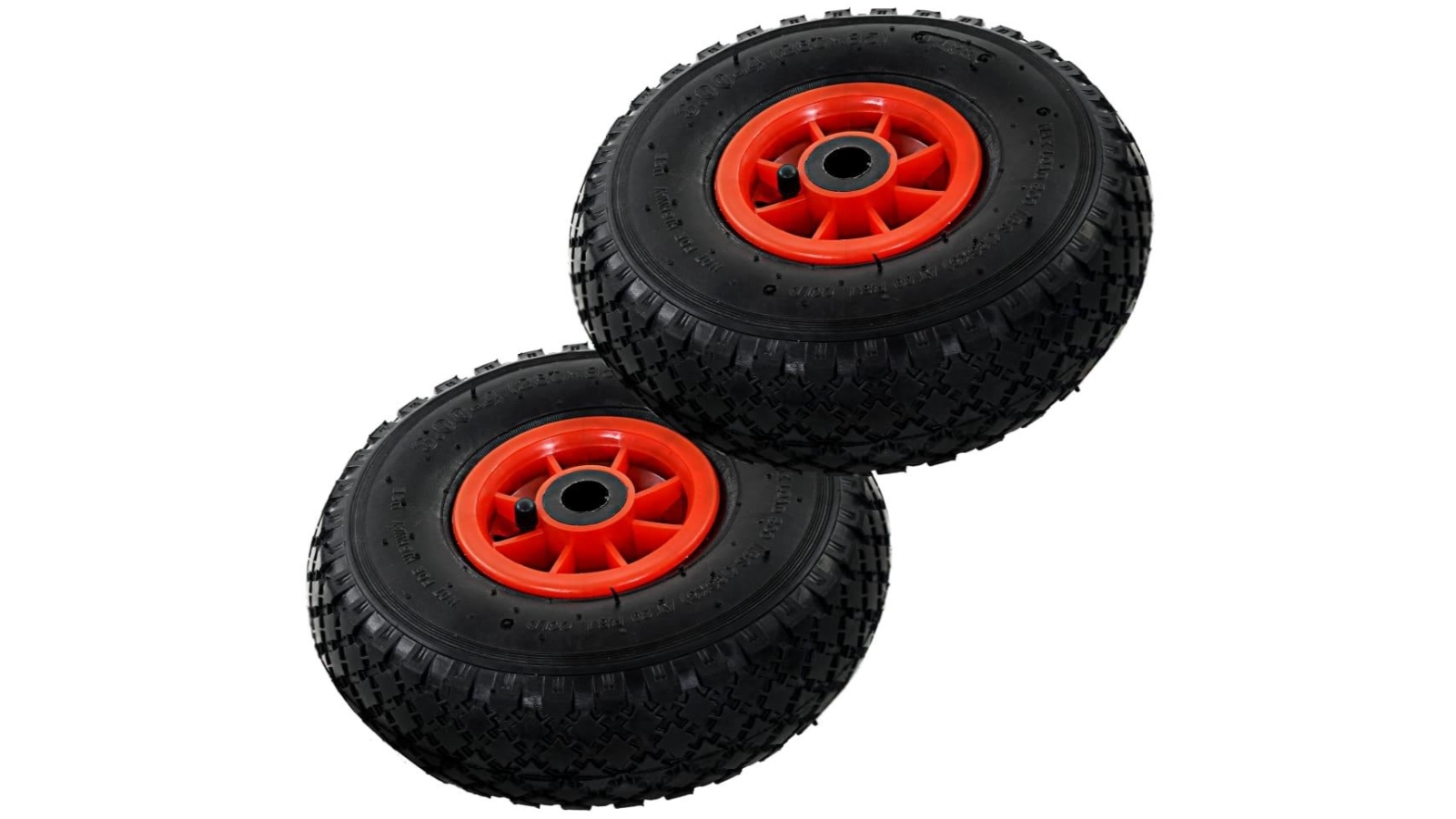 vidaXL 2 Piece Solid PU Sack Truck Wheels - 3.00-4
