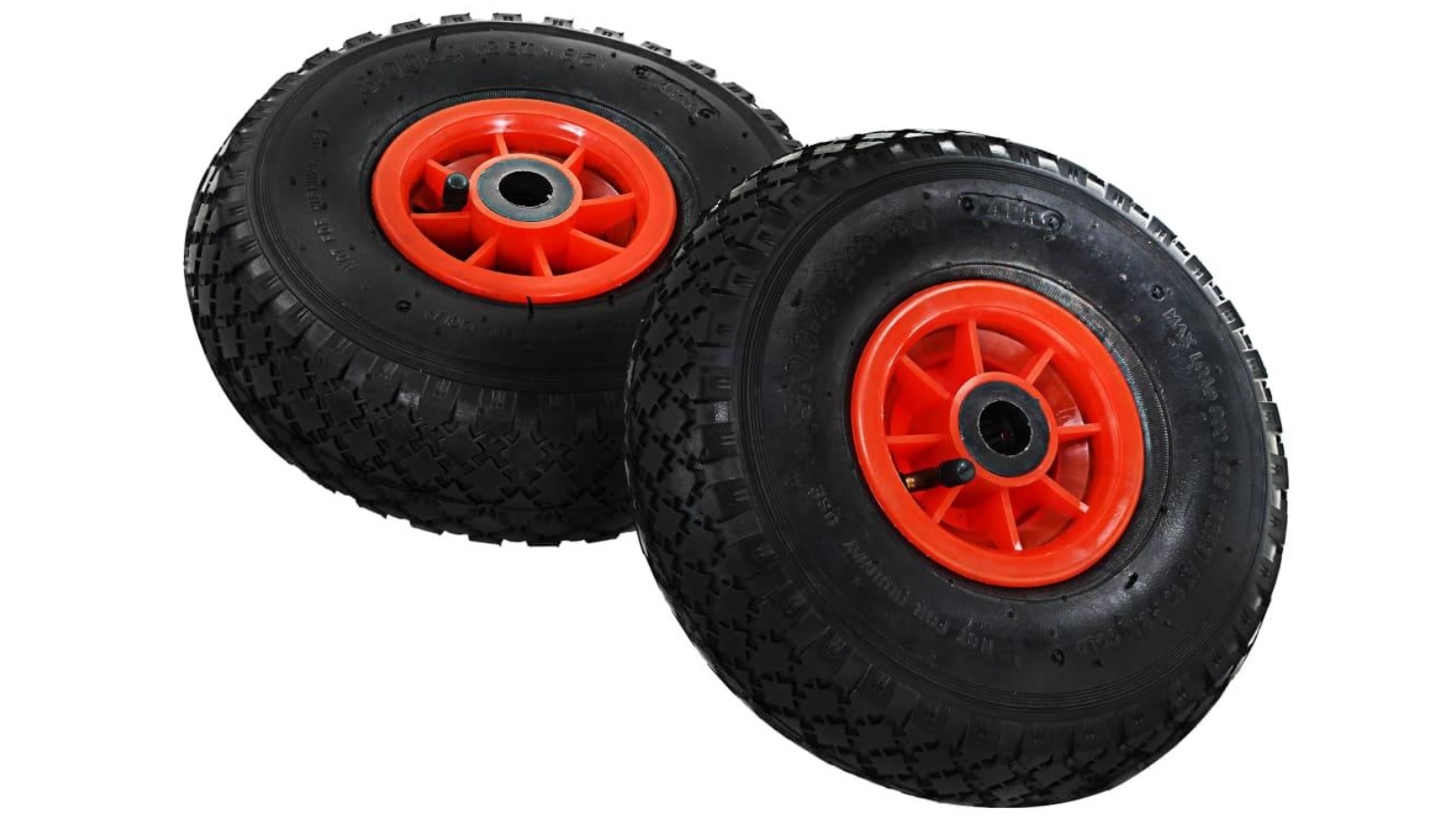 vidaXL 2 Piece Rubber Sack Truck Wheels - 3.00-4