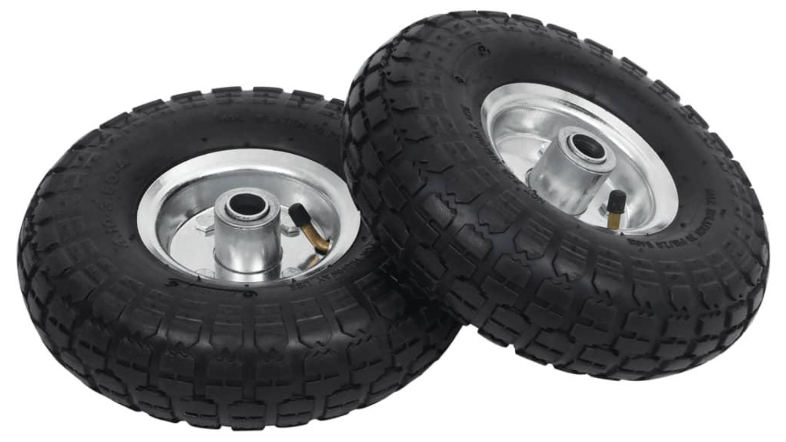 vidaXL 2 Piece Rubber Sack Truck Wheels - 4.10/3.50-4
