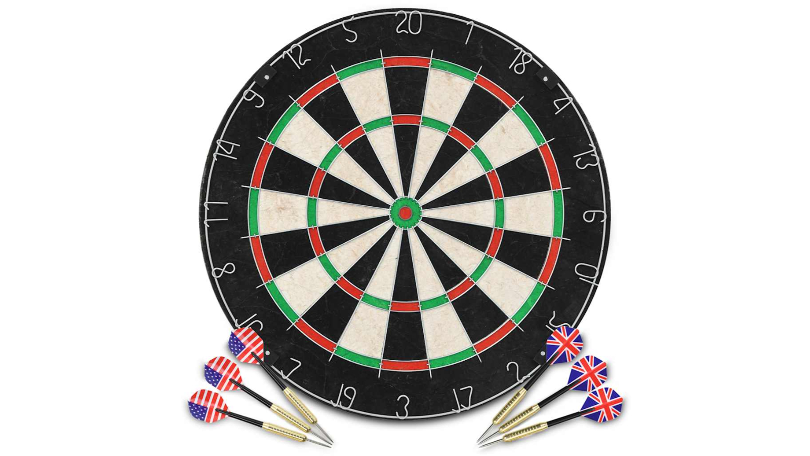 vidaXL Professional Sisal Dartboard with 6 Dart