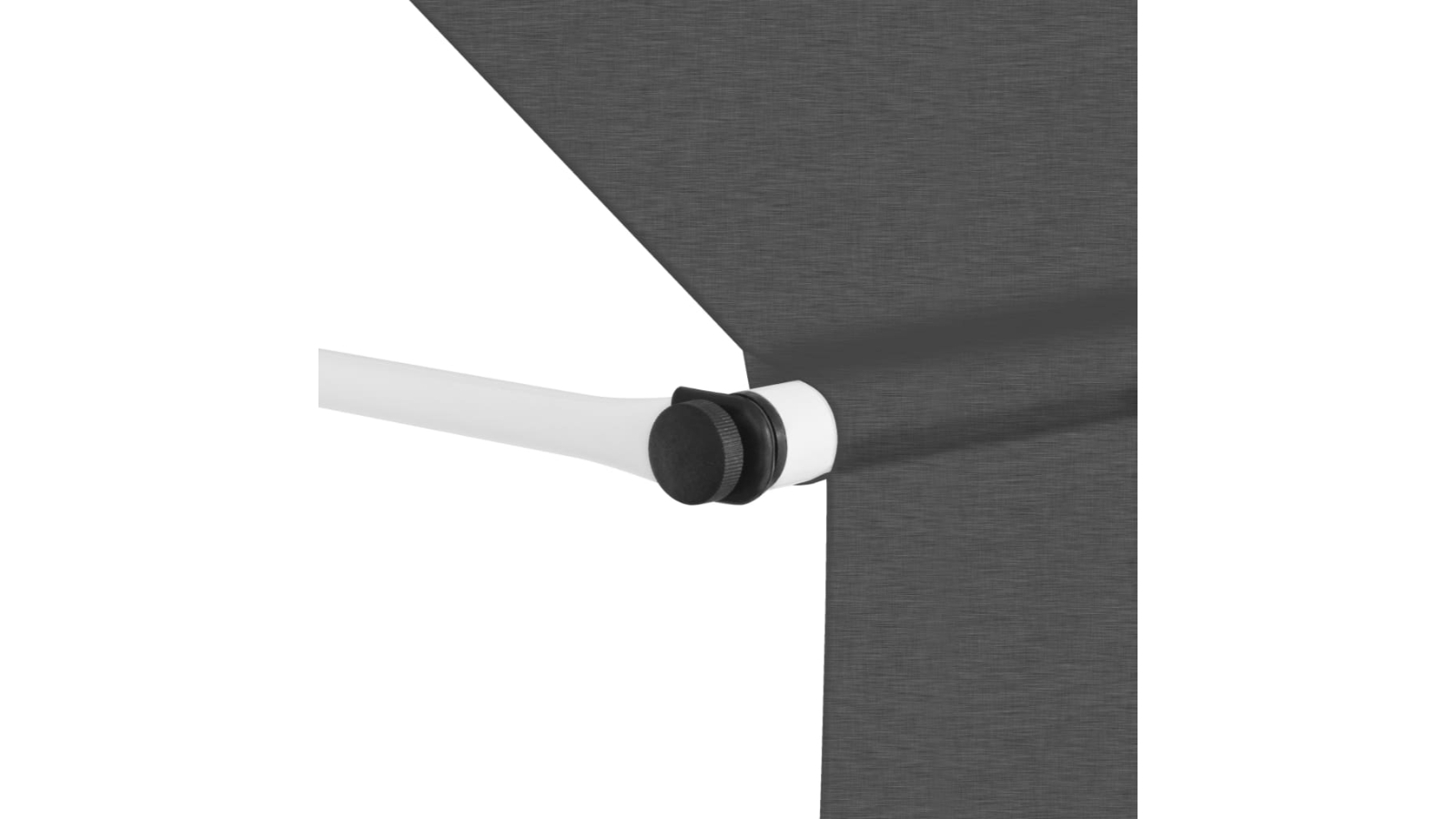 vidaXL Retractable Anthracite Manual Awning - 250cm