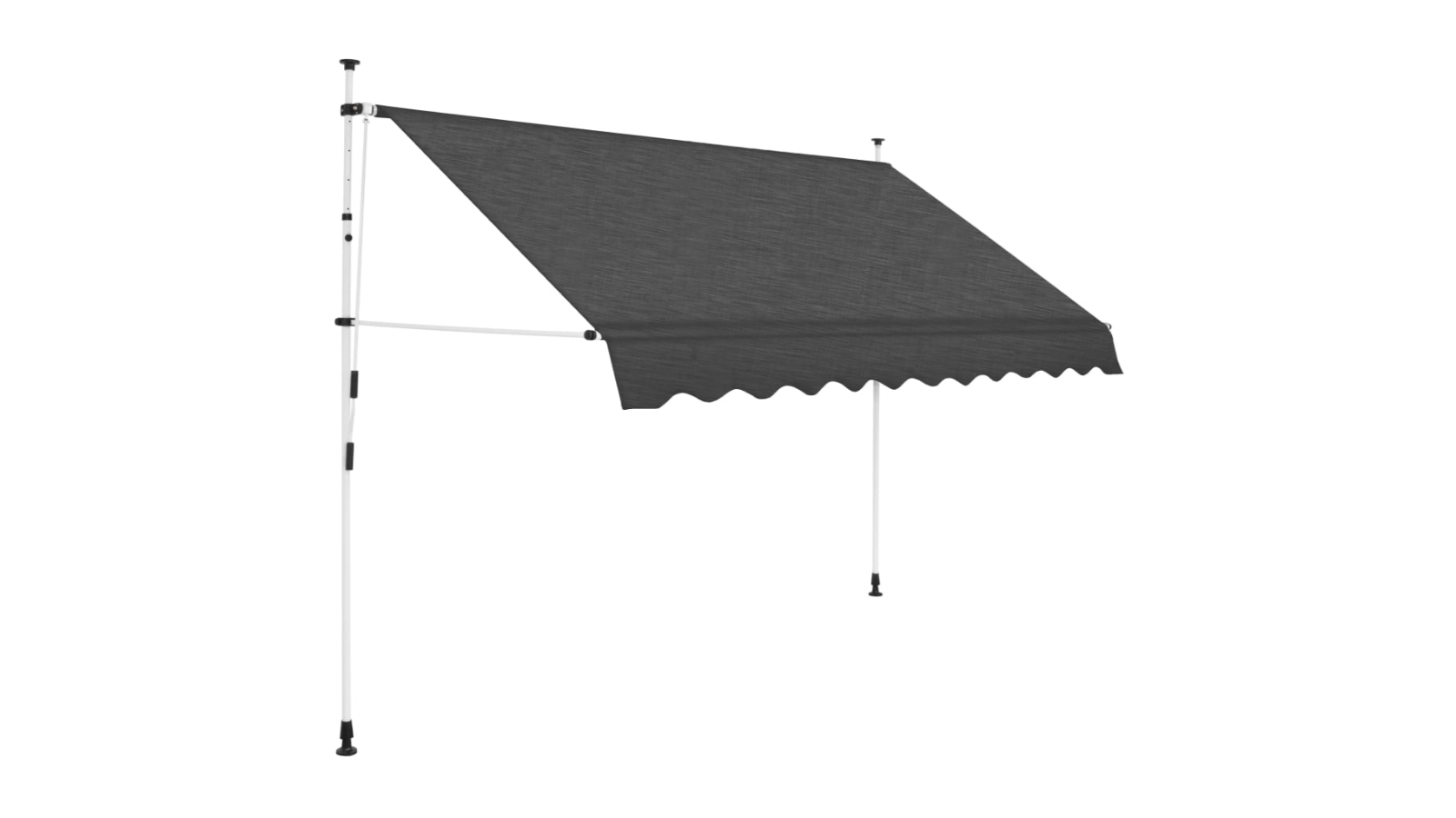 vidaXL Retractable Anthracite Manual Awning - 300cm