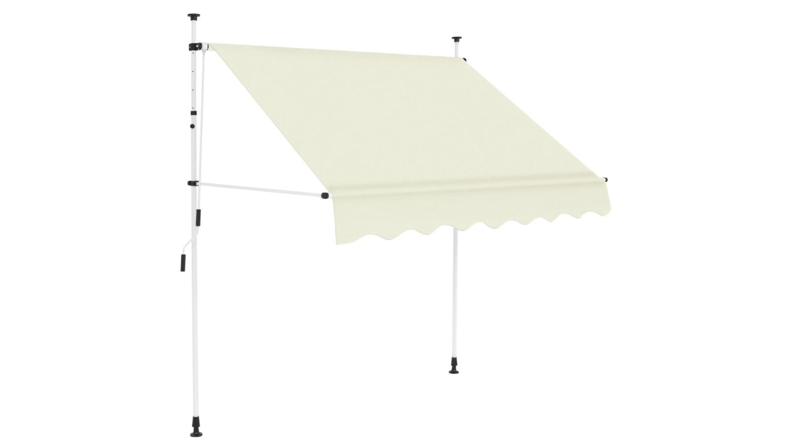 vidaXL Retractable Cream Manual Awning - 200cm