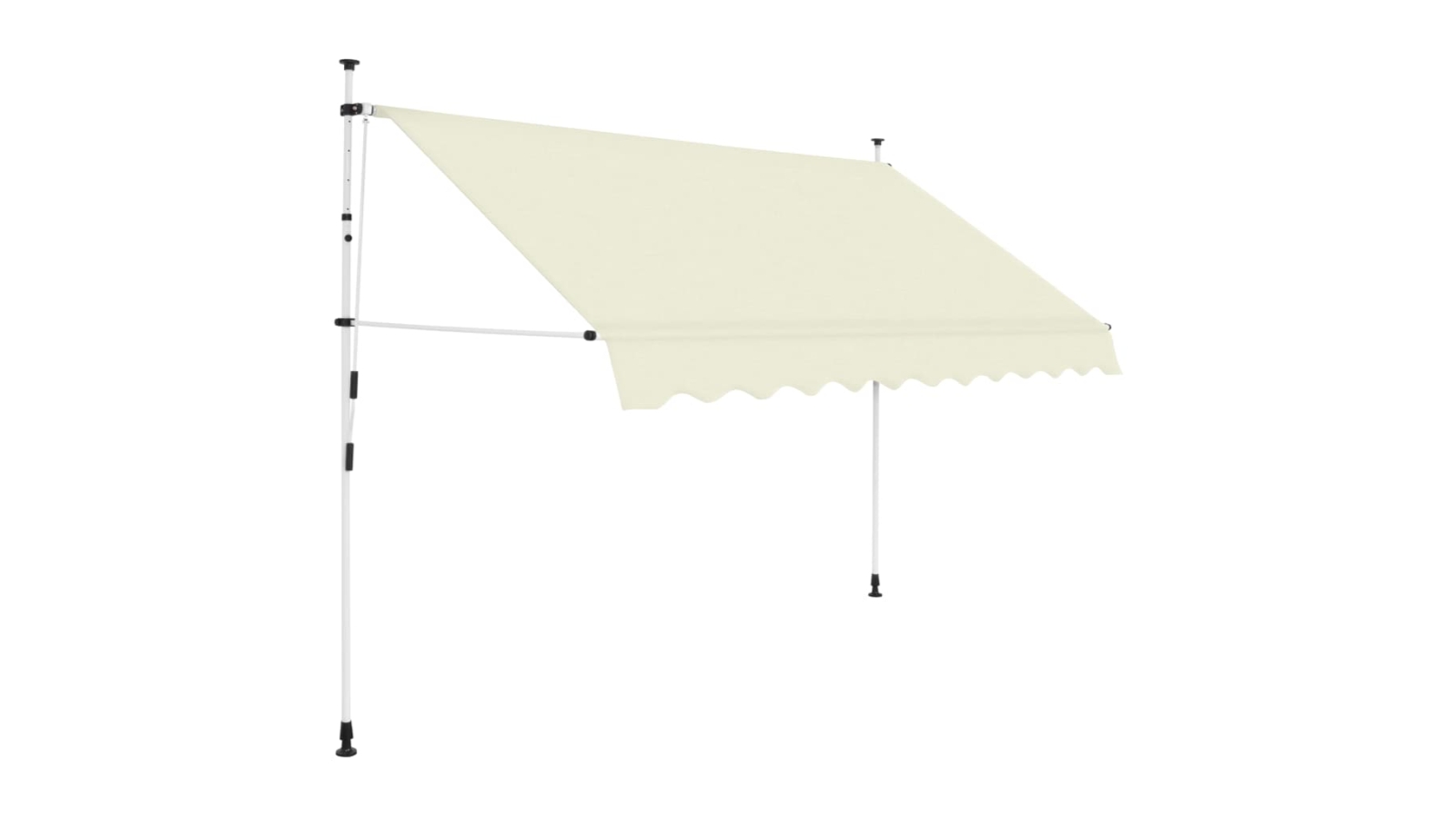 vidaXL Retractable Cream Manual Awning - 250cm
