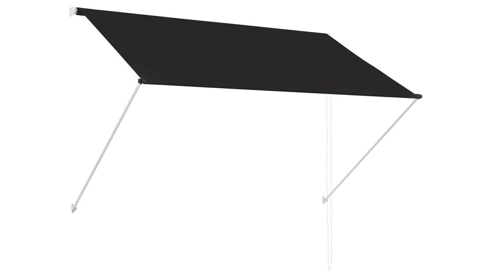 vidaXL Anthracite Retractable Awning - 200x150cm