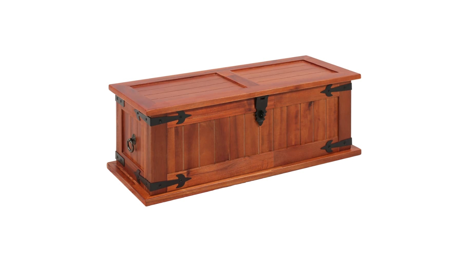 vidaXL Storage Chest Solid Acacia Wood - 60 x 25 x 22cm