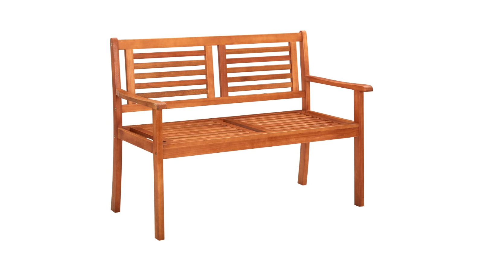 vidaXL 2-Seater Solid Eucalyptus Wood 120cm Garden Bench