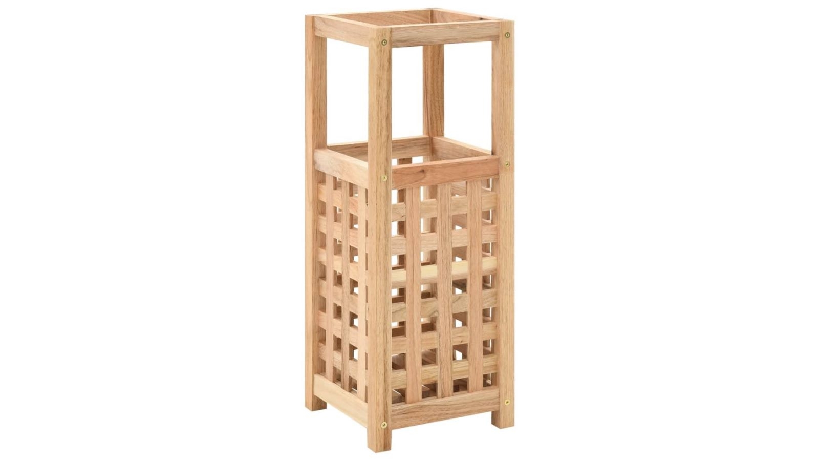 vidaXL Solid Walnut Wood Umbrella Stand - 18x18x50cm