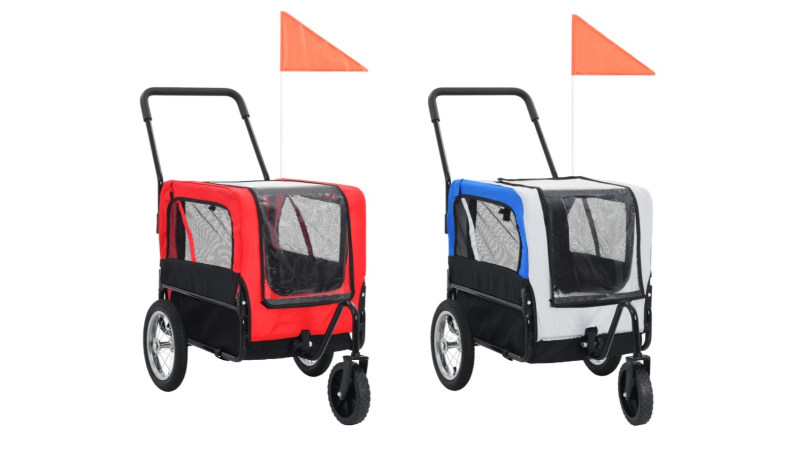 vidaXL 2-in-1 Pet Bike Trailer & Jogging Stroller