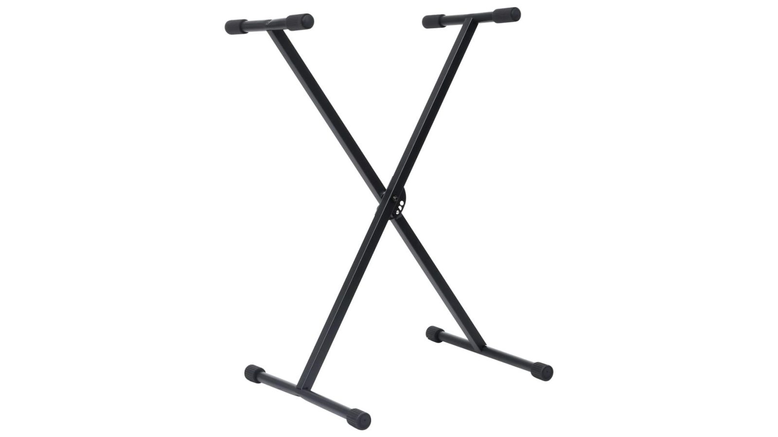 vidaXL Keyboard Stand and Stool Set Black Harvey Norman