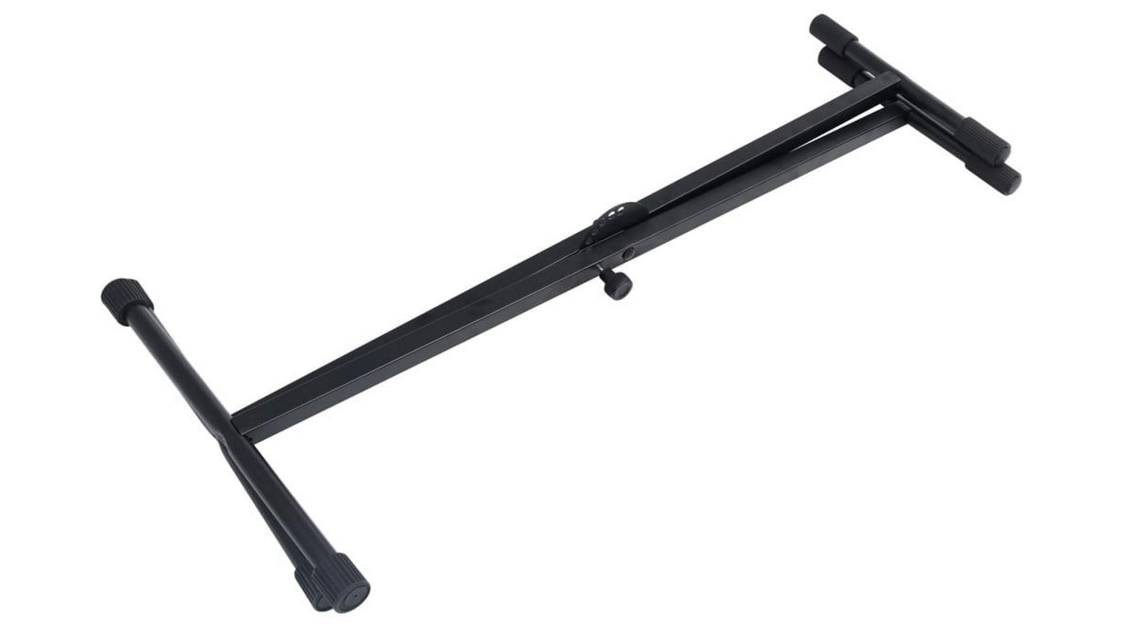 vidaXL Keyboard Stand and Stool Set Black Harvey Norman