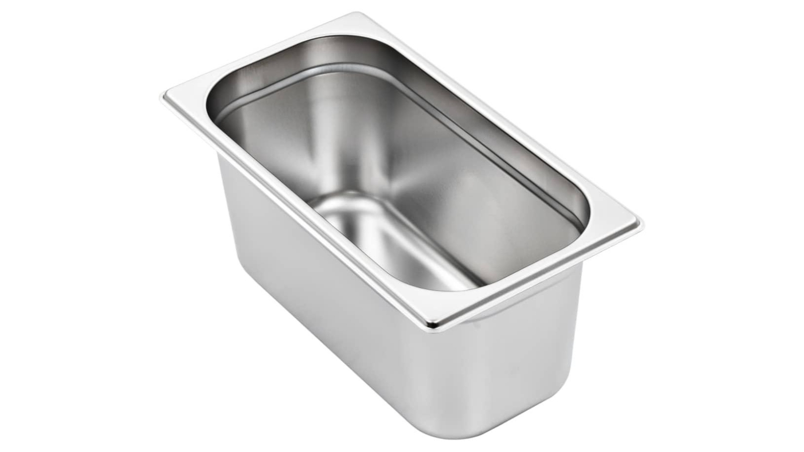 vidaXL 4 Piece Stainless Steel 1/3 GN Gastronorm Containers - Small