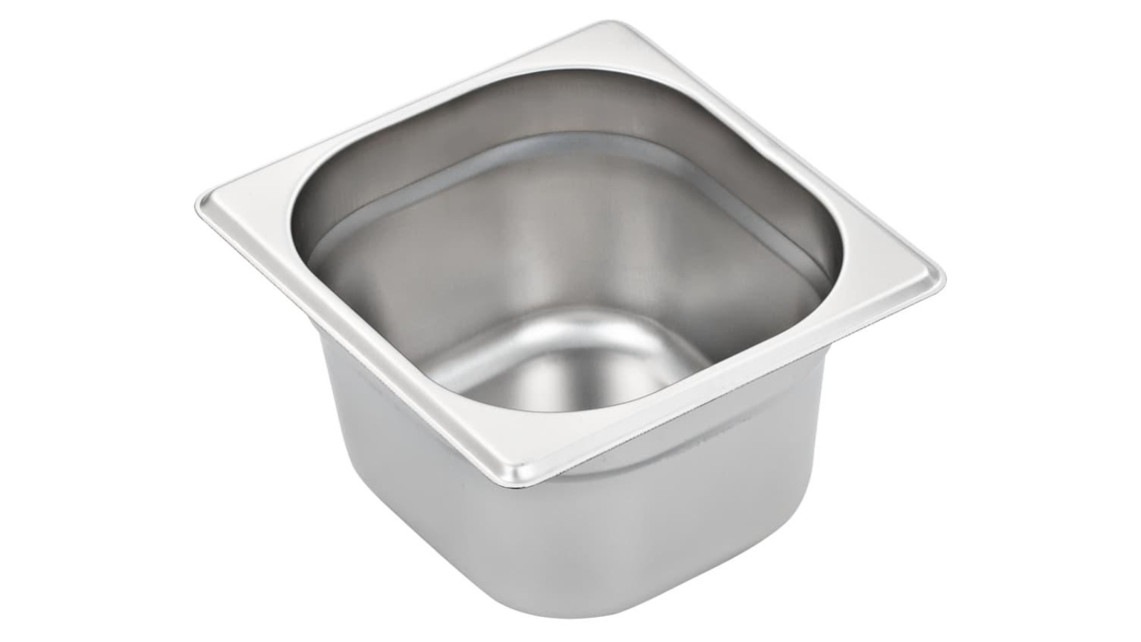 vidaXL 12 Piece Stainless Steel 1/6 GN Gastronorm Containers - Medium