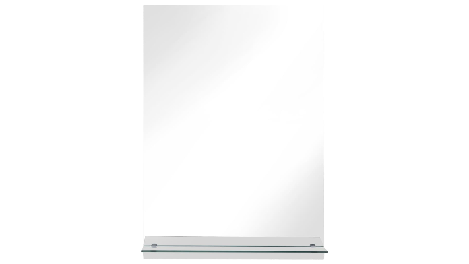vidaXL Tempered Glass 40 x 60cm Wall Mirror with Shelf