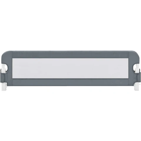 vidaXL Grey Polyester Toddler Safety Bed Rail - 150 x 42cm