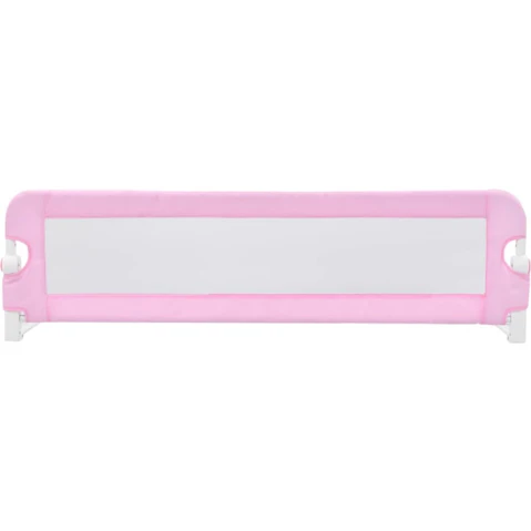 vidaXL Pink Polyester Toddler Safety Bed Rail - 120 x 42cm