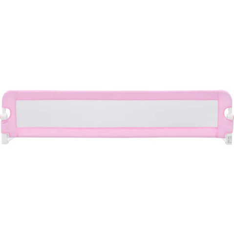 vidaXL Pink Polyester Toddler Safety Bed Rail - 180 x 42cm
