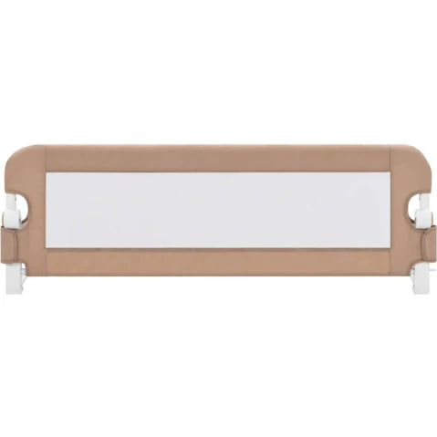 vidaXL Taupe Polyester Toddler Safety Bed Rail - 120 x 42cm